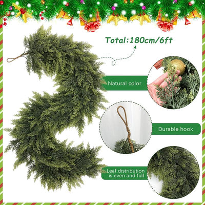 6 FT Artificial Cedar Garlands